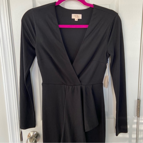 Camila Coelho Marisol Black Ruffle Jumpsuit Jumper XS New with Tags - Picture 3 of 14